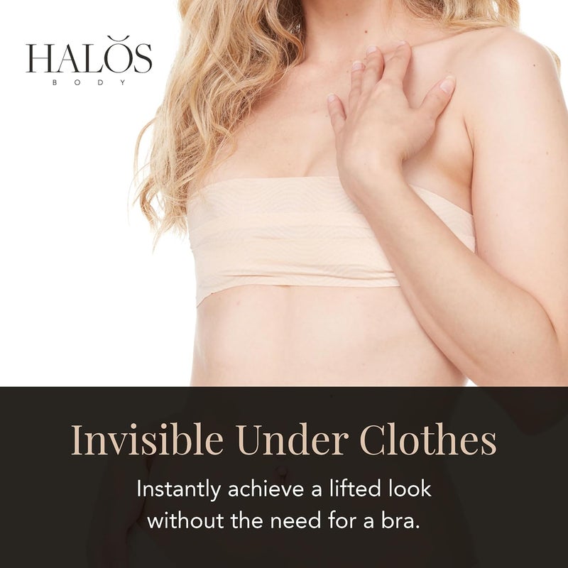 Halos Body Boob Tape – Breast Lift Tape for Women – Creates Lift, Support & Cleavage – Works Seamlessly with Nipple Covers - Image 2